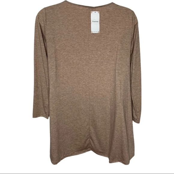 Poetsky Heathered Carmel Top Sz: XL - Picture 4 of 6